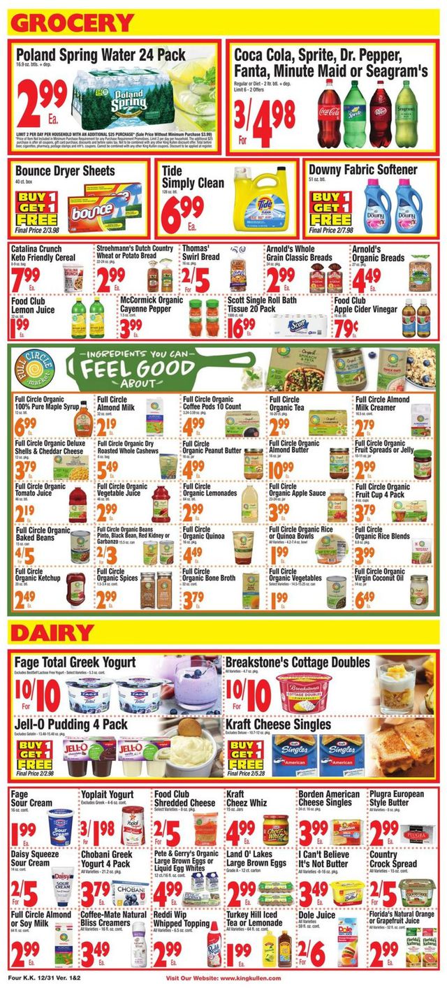 King Kullen Ad from 12/31/2021
