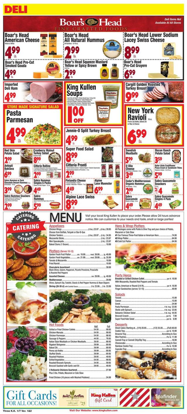 King Kullen Ad from 01/07/2022