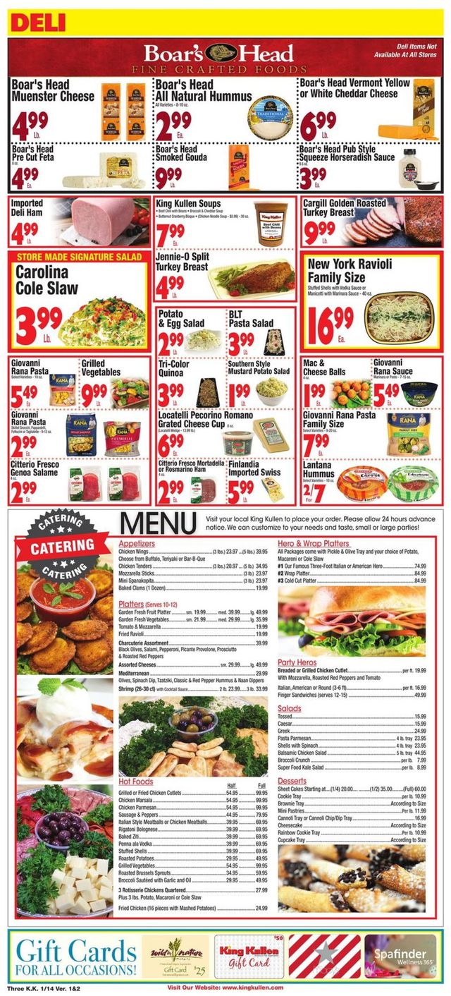 King Kullen Ad from 01/14/2022