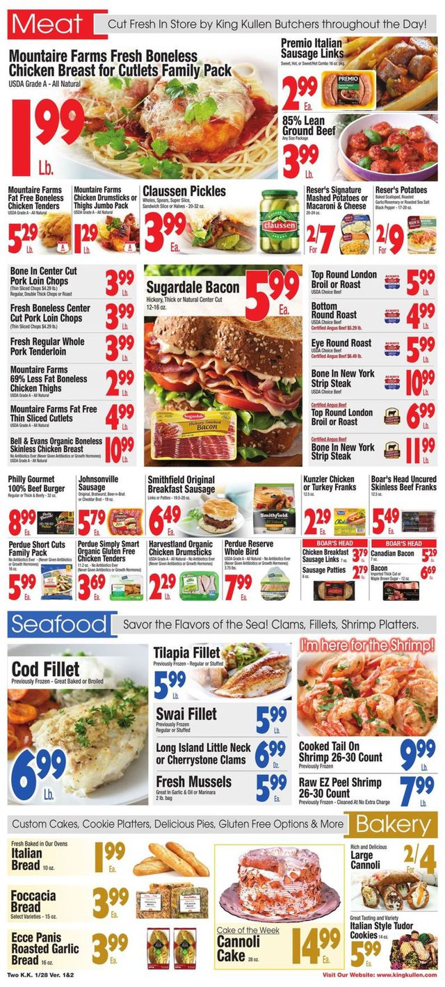 King Kullen Ad from 01/28/2022