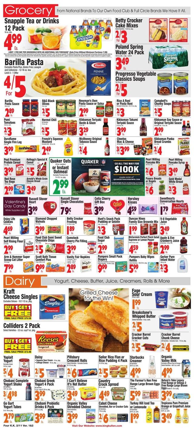 King Kullen Ad from 02/11/2022