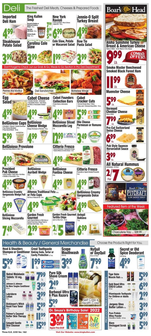 King Kullen Ad from 02/25/2022