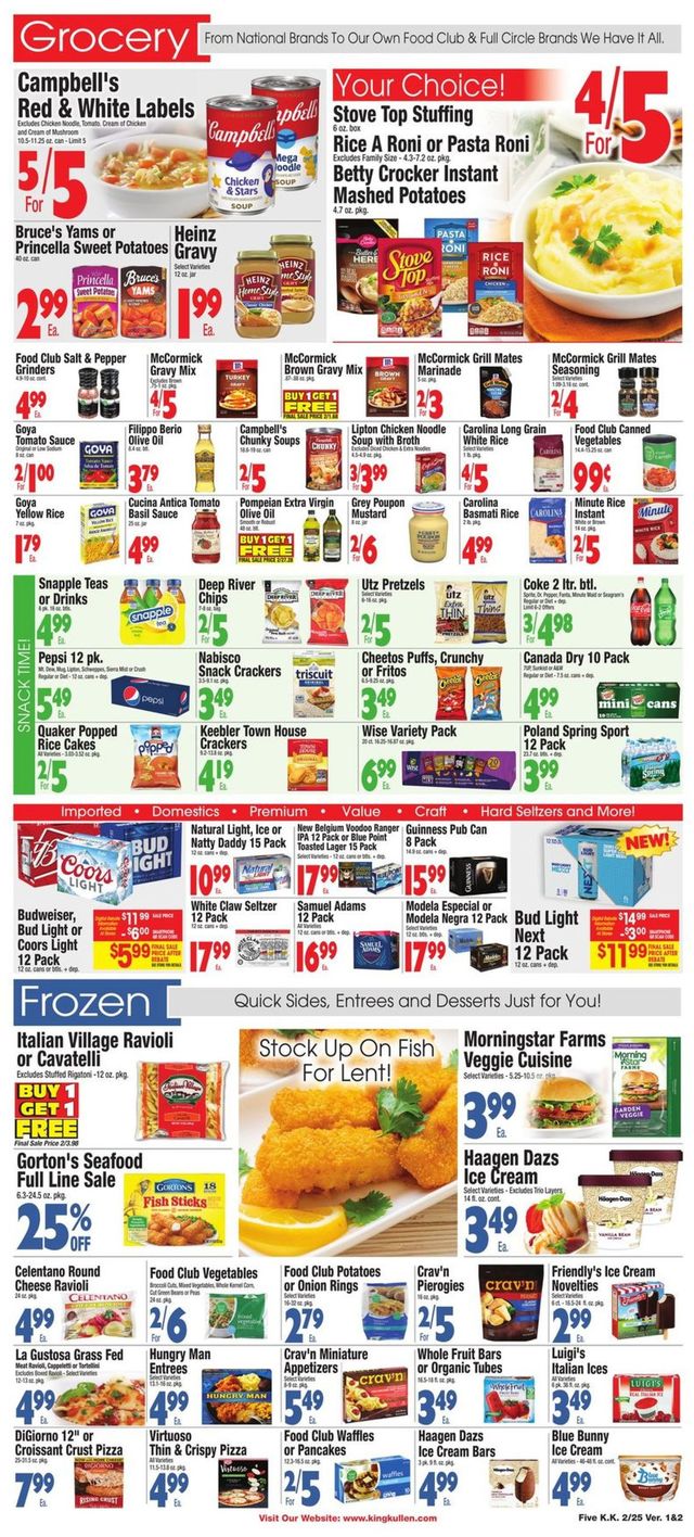King Kullen Ad from 02/25/2022
