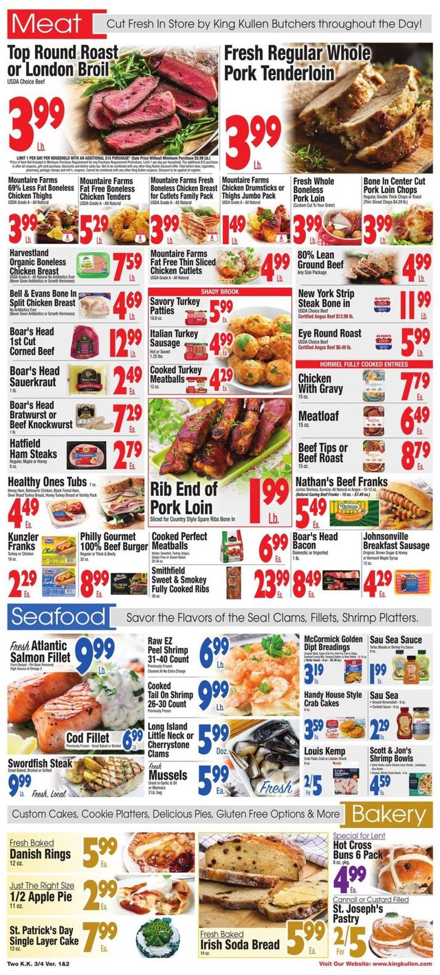 King Kullen Ad from 03/04/2022