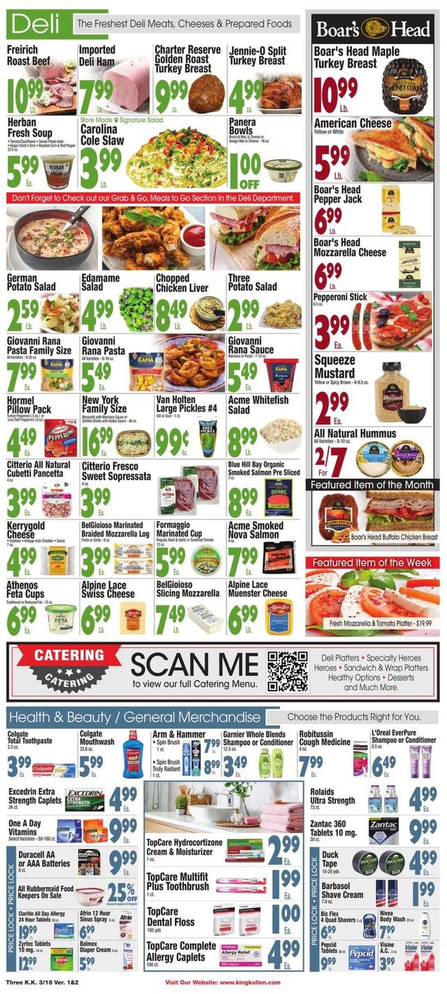 King Kullen Ad from 03/18/2022