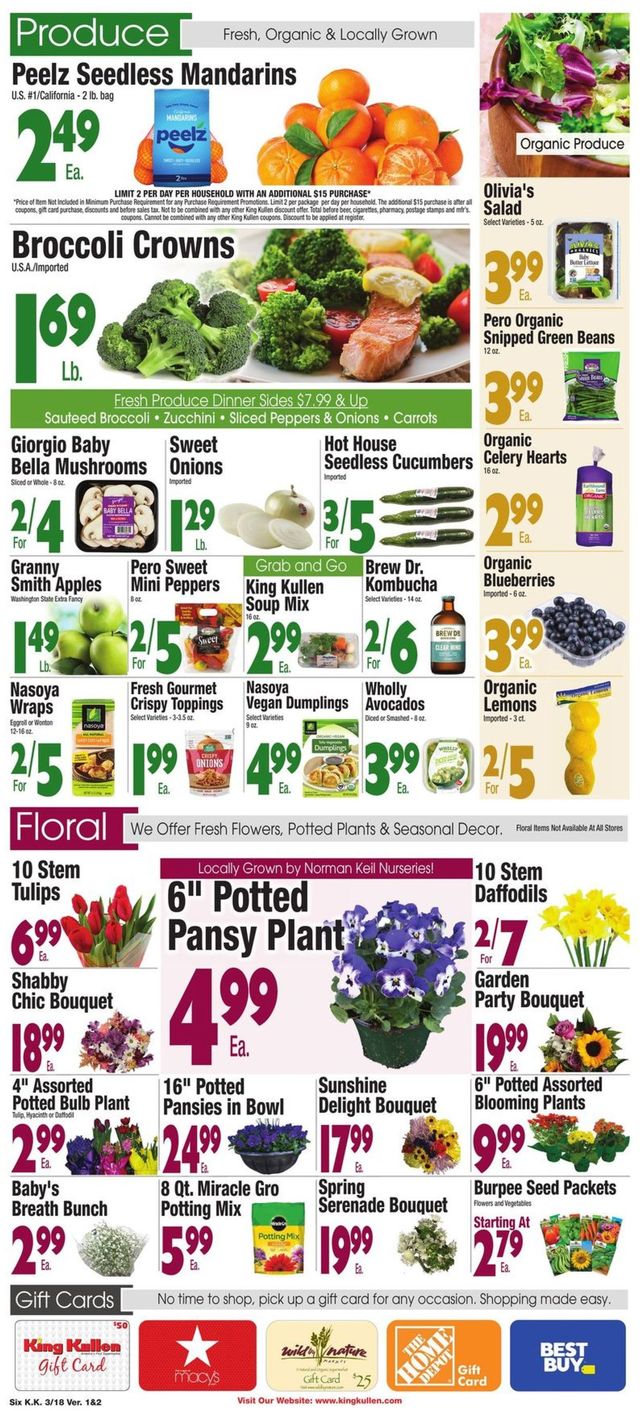 King Kullen Ad from 03/18/2022