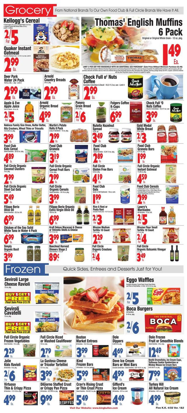 King Kullen Ad from 04/22/2022
