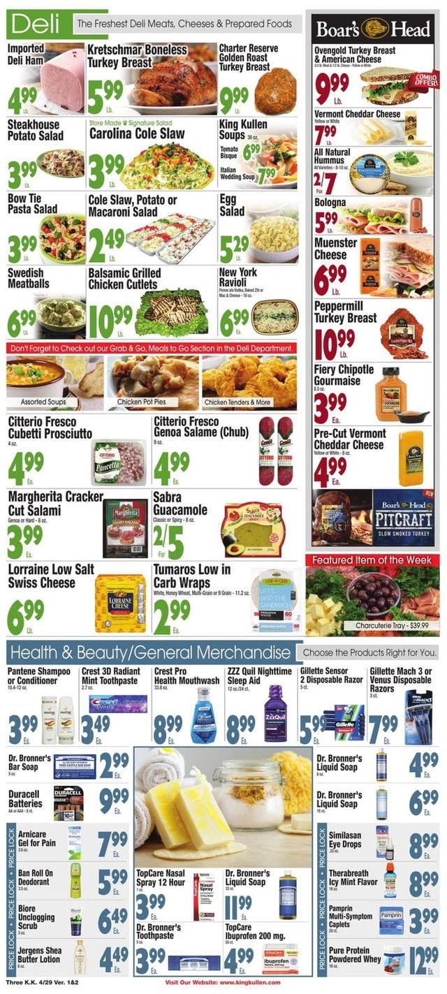 King Kullen Ad from 04/29/2022