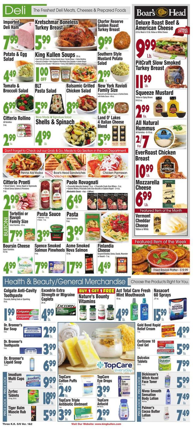 King Kullen Ad from 05/06/2022