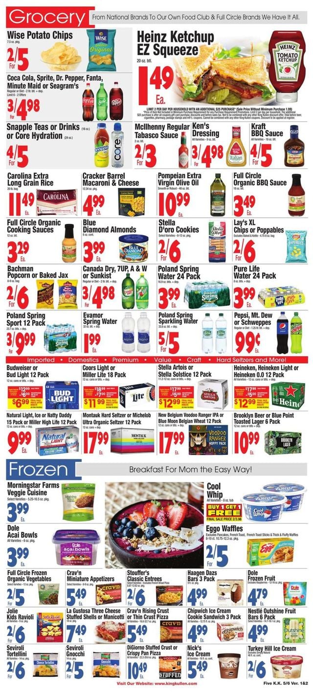 King Kullen Ad from 05/06/2022