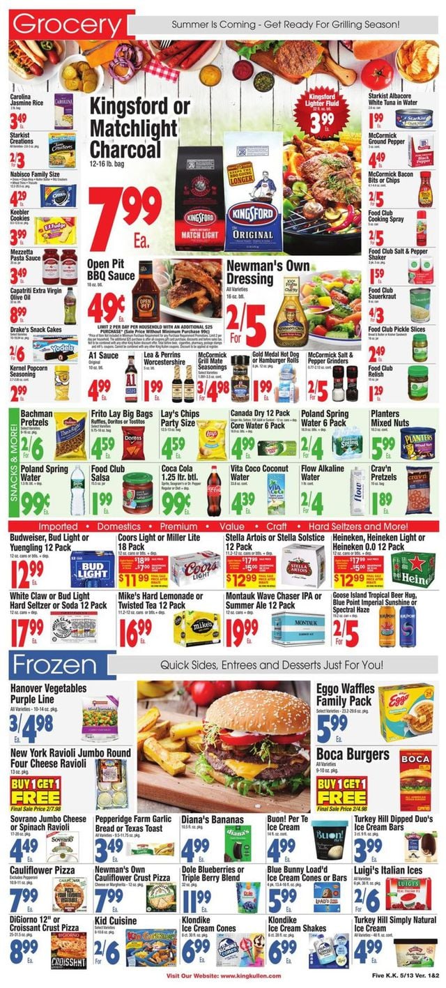 King Kullen Ad from 05/13/2022