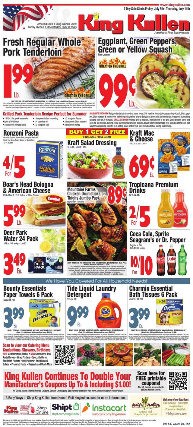 King Kullen Ad from 07/08/2022