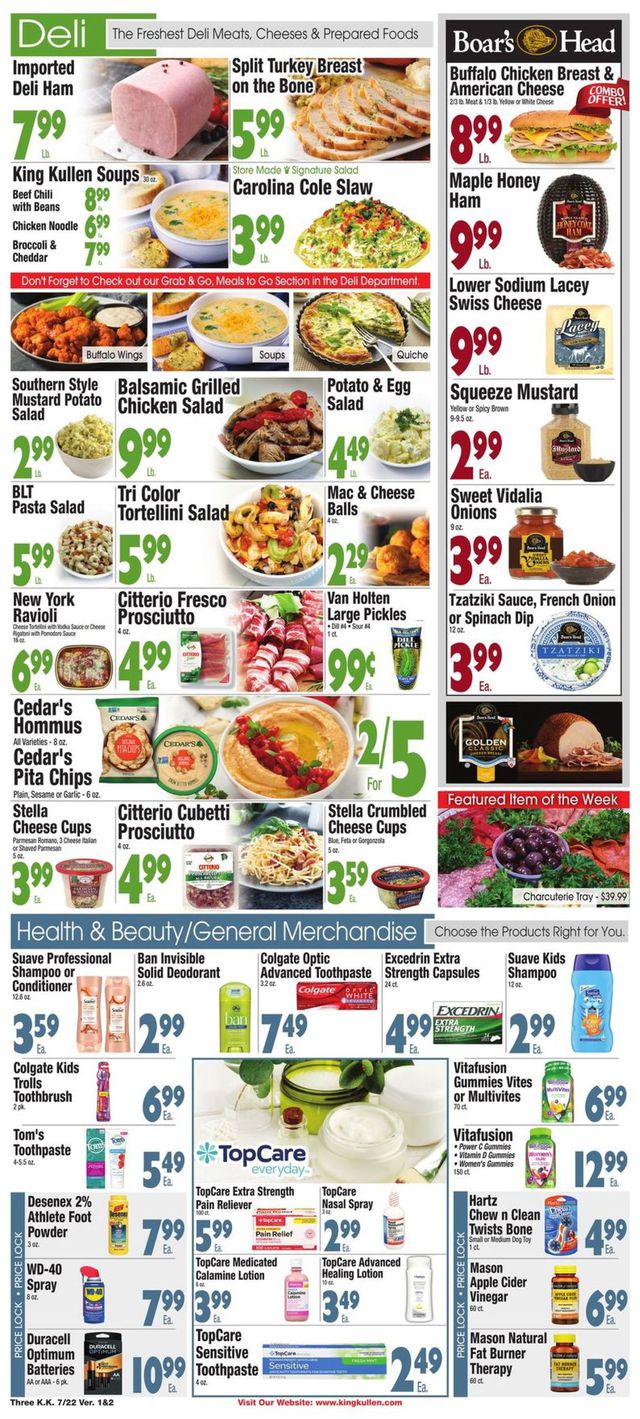King Kullen Ad from 07/22/2022