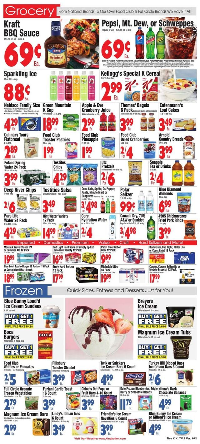 King Kullen Ad from 07/29/2022