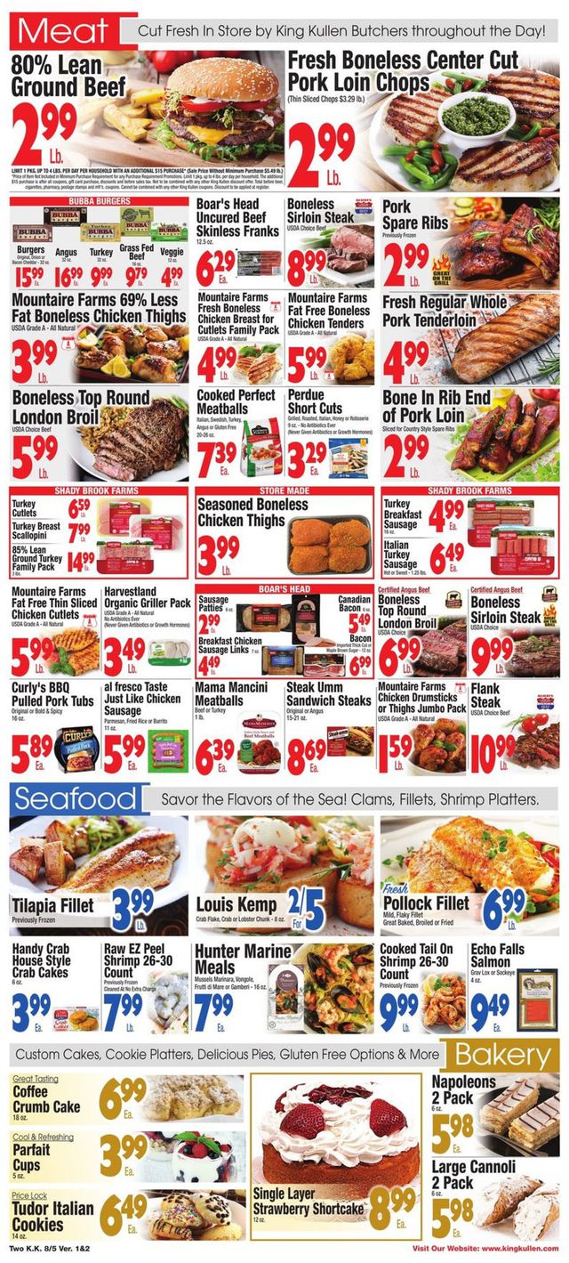 King Kullen Ad from 08/05/2022