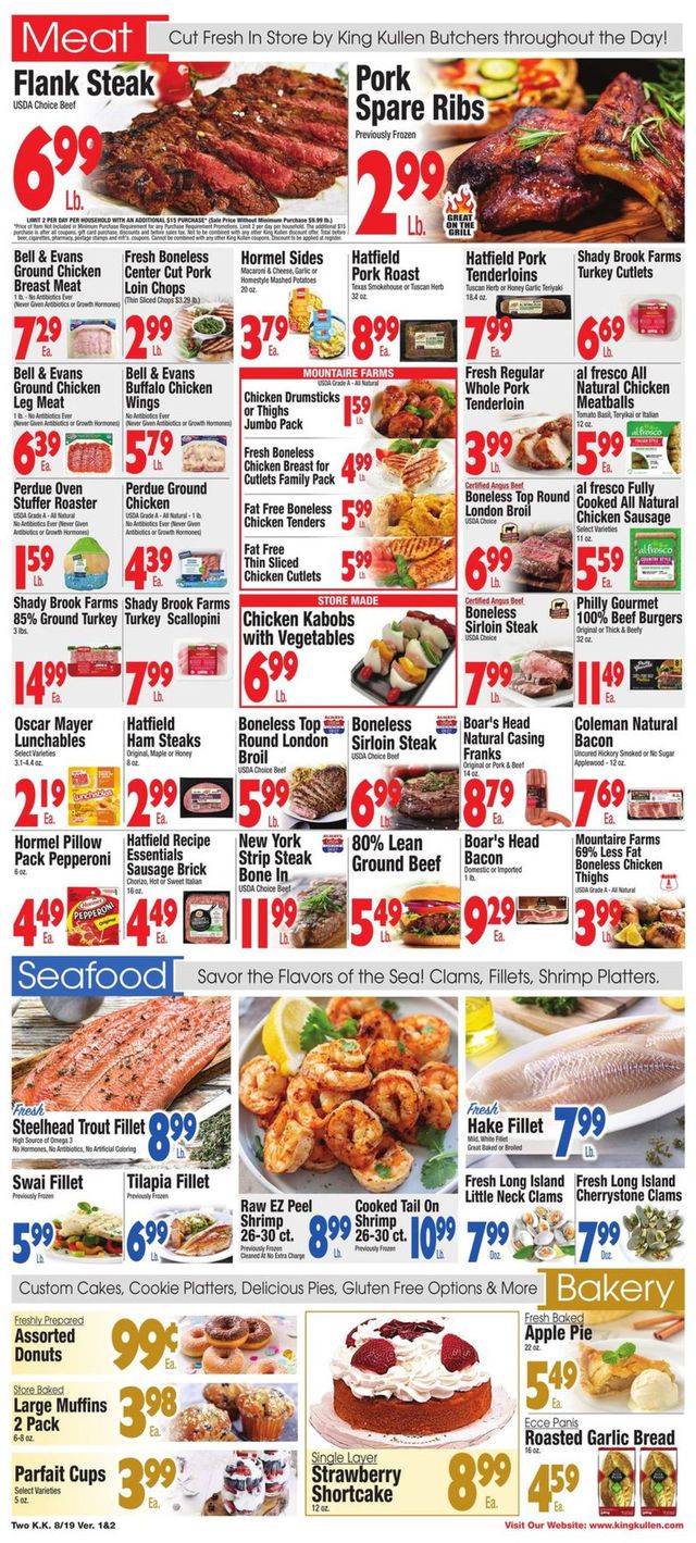 King Kullen Ad from 08/19/2022
