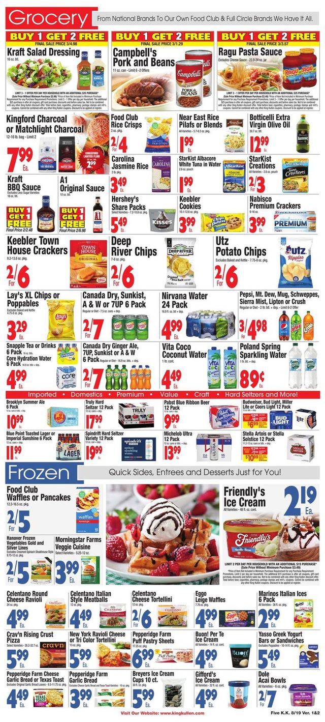King Kullen Ad from 08/19/2022
