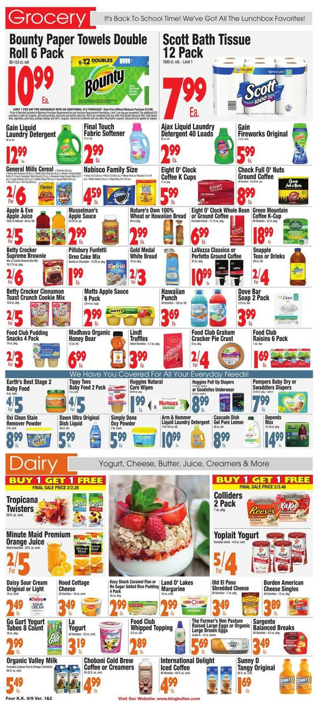 King Kullen Ad from 09/09/2022