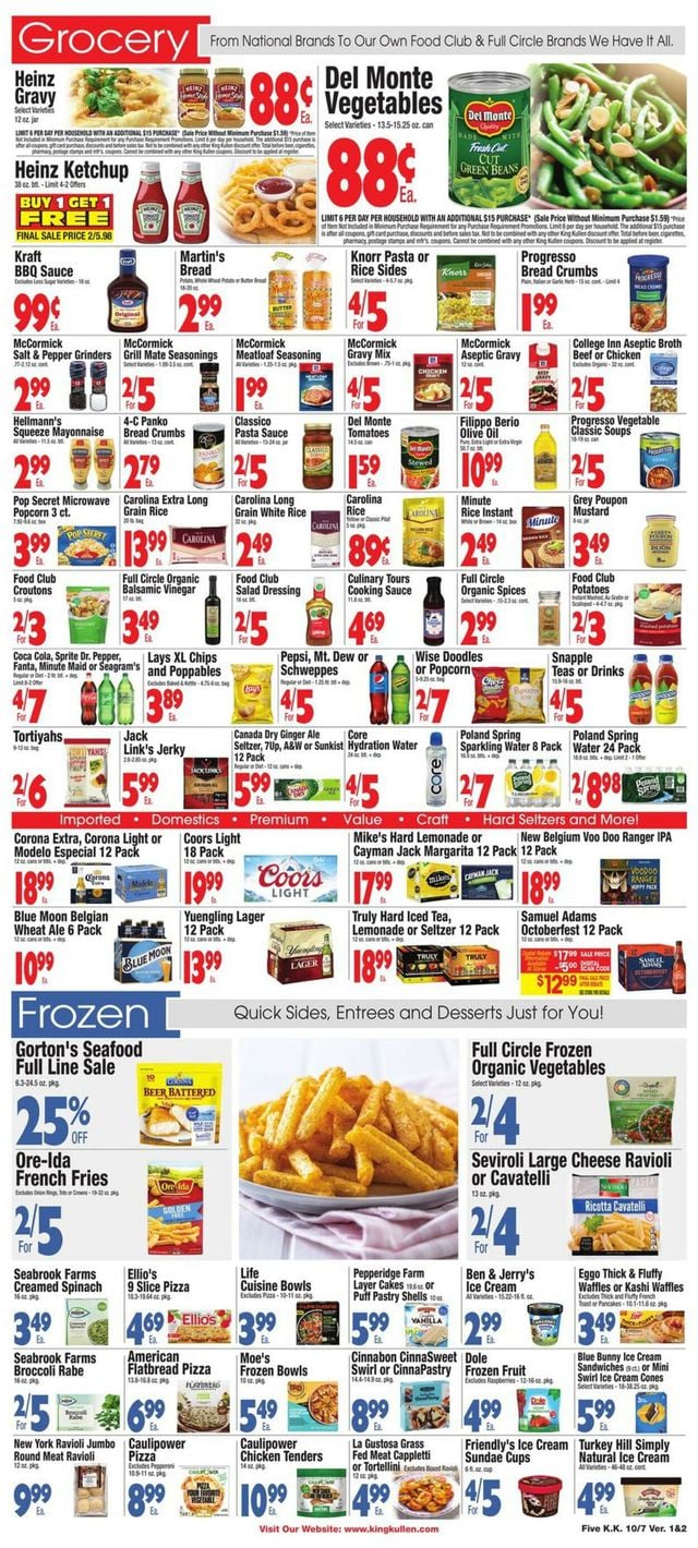 King Kullen Ad from 10/07/2022