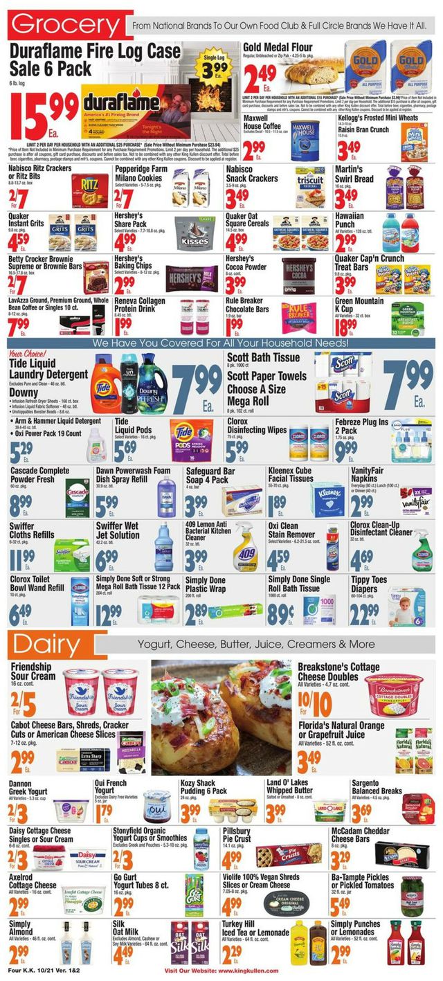 King Kullen Ad from 10/21/2022