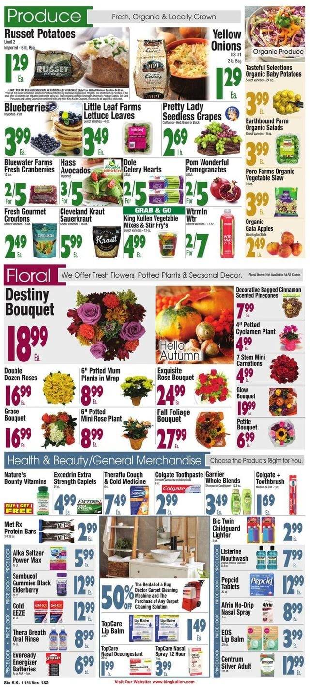King Kullen Ad from 11/04/2022