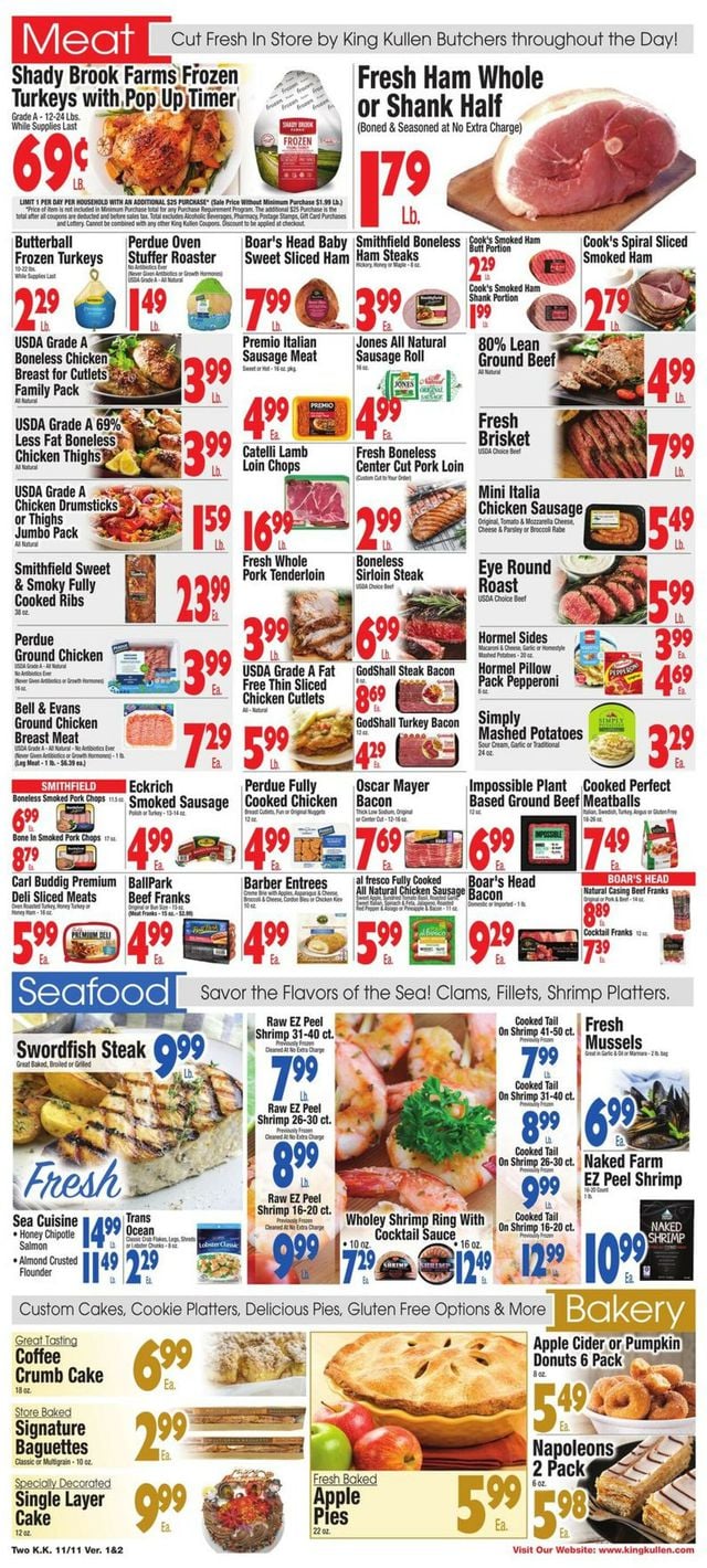 King Kullen Ad from 11/11/2022