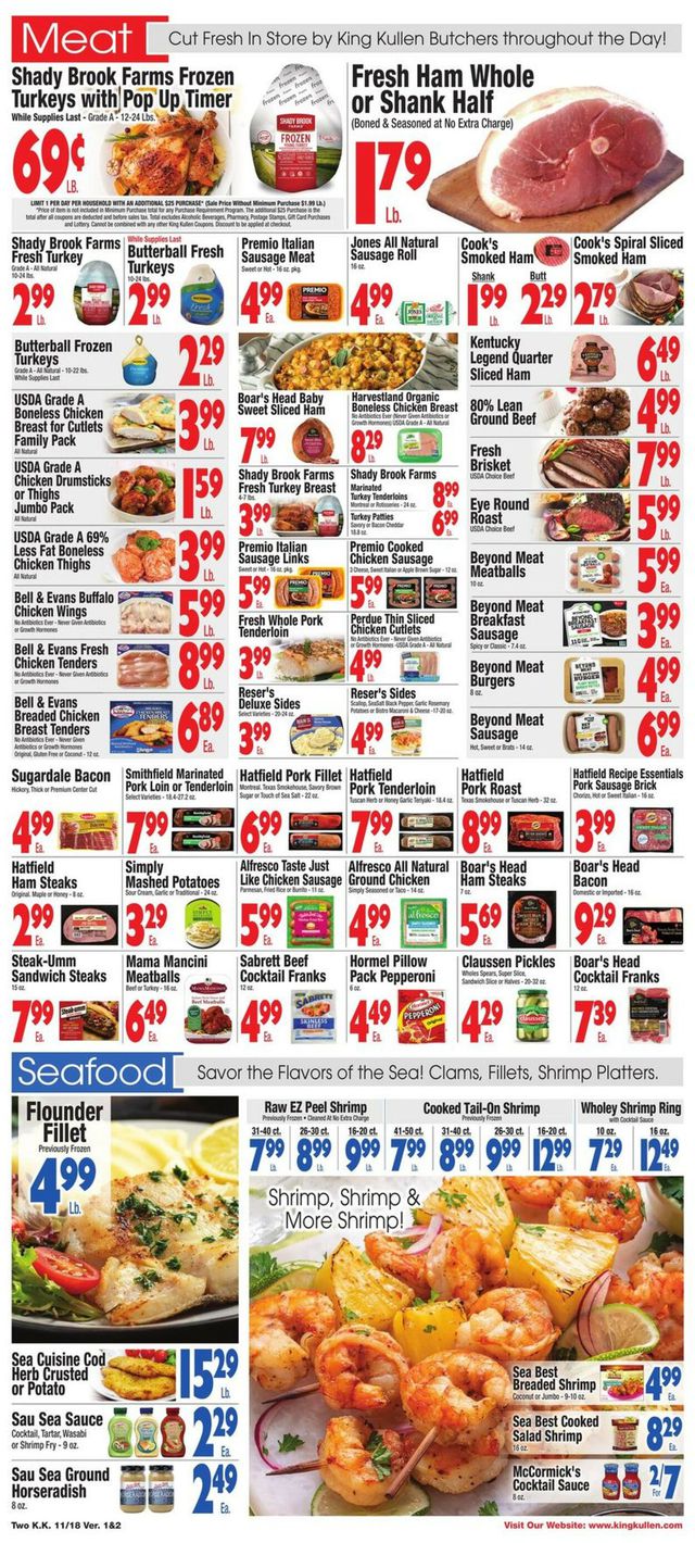 King Kullen Ad from 11/18/2022
