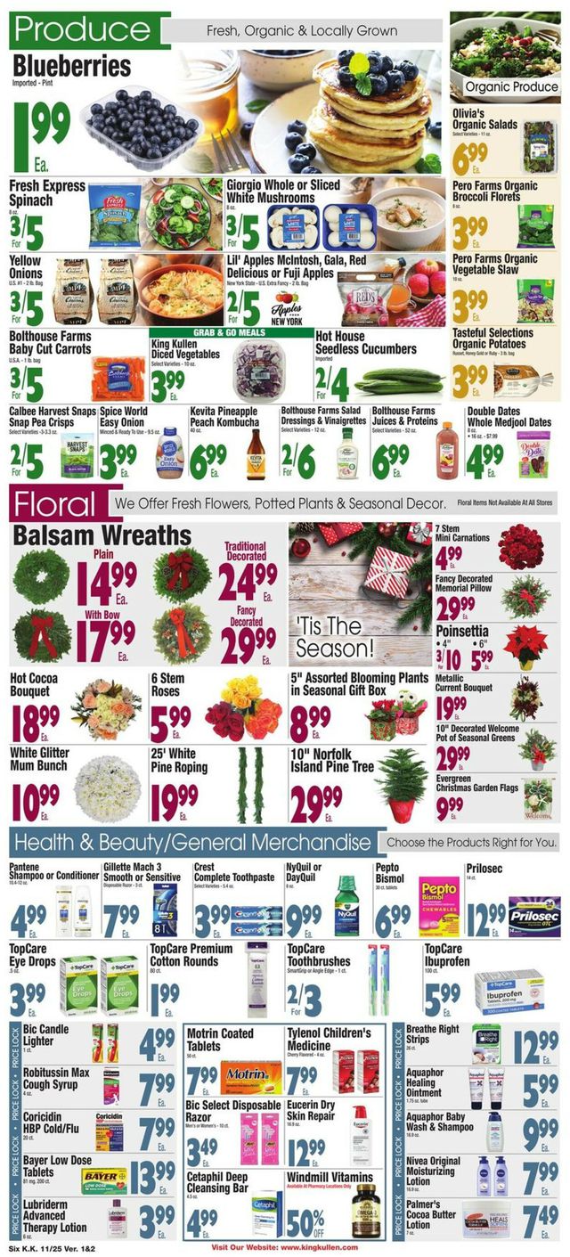 King Kullen Ad from 11/25/2022