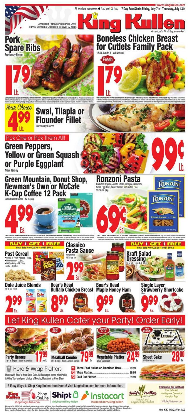 King Kullen Ad from 07/07/2023