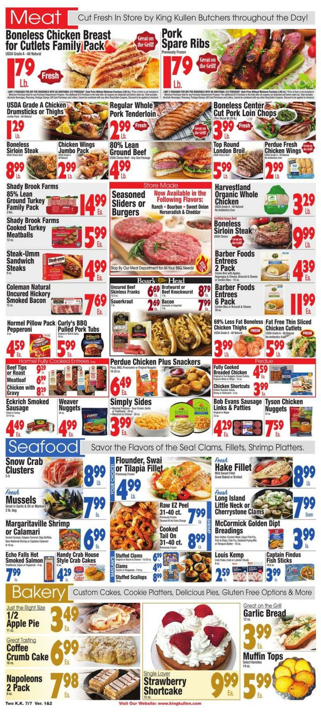 King Kullen Ad from 07/07/2023