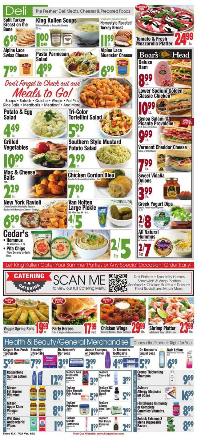 King Kullen Ad from 07/21/2023