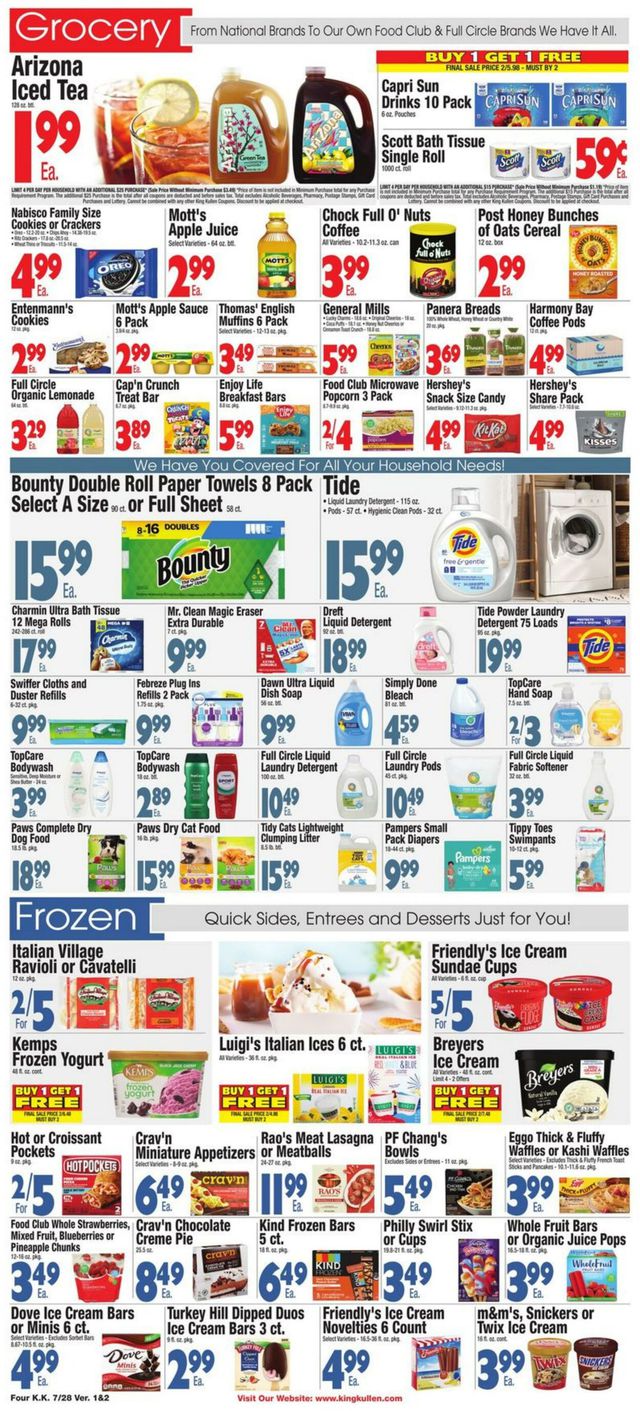 King Kullen Ad from 07/28/2023