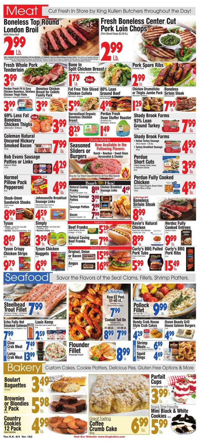 King Kullen Ad from 08/04/2023