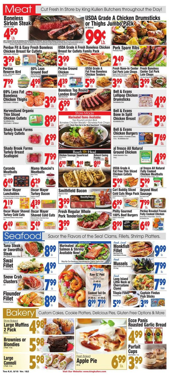King Kullen Ad from 08/18/2023