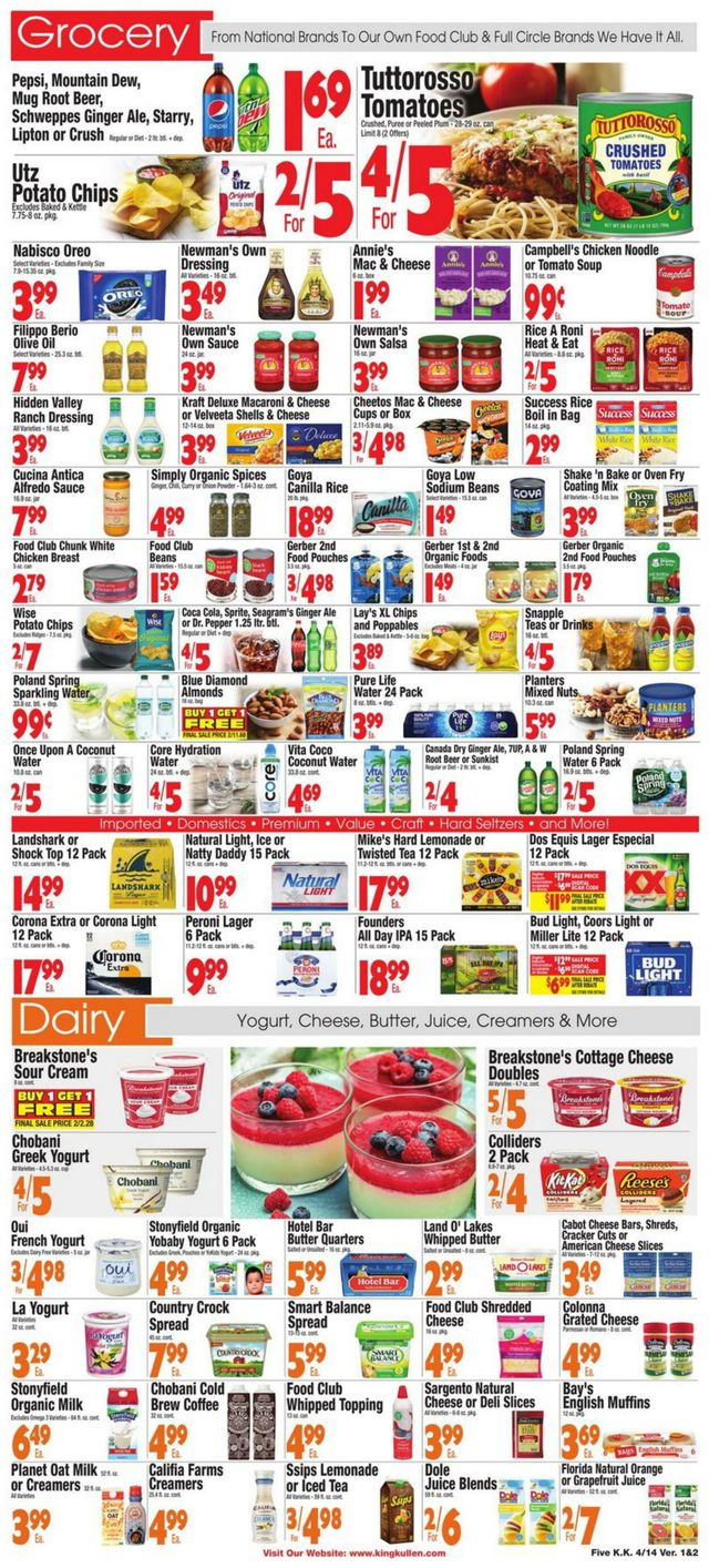 King Kullen Ad from 04/14/2023
