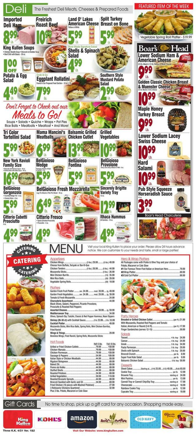 King Kullen Ad from 04/21/2023