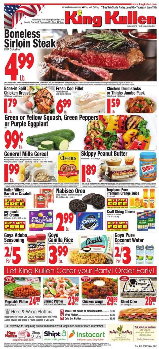King Kullen Ad from 06/09/2023