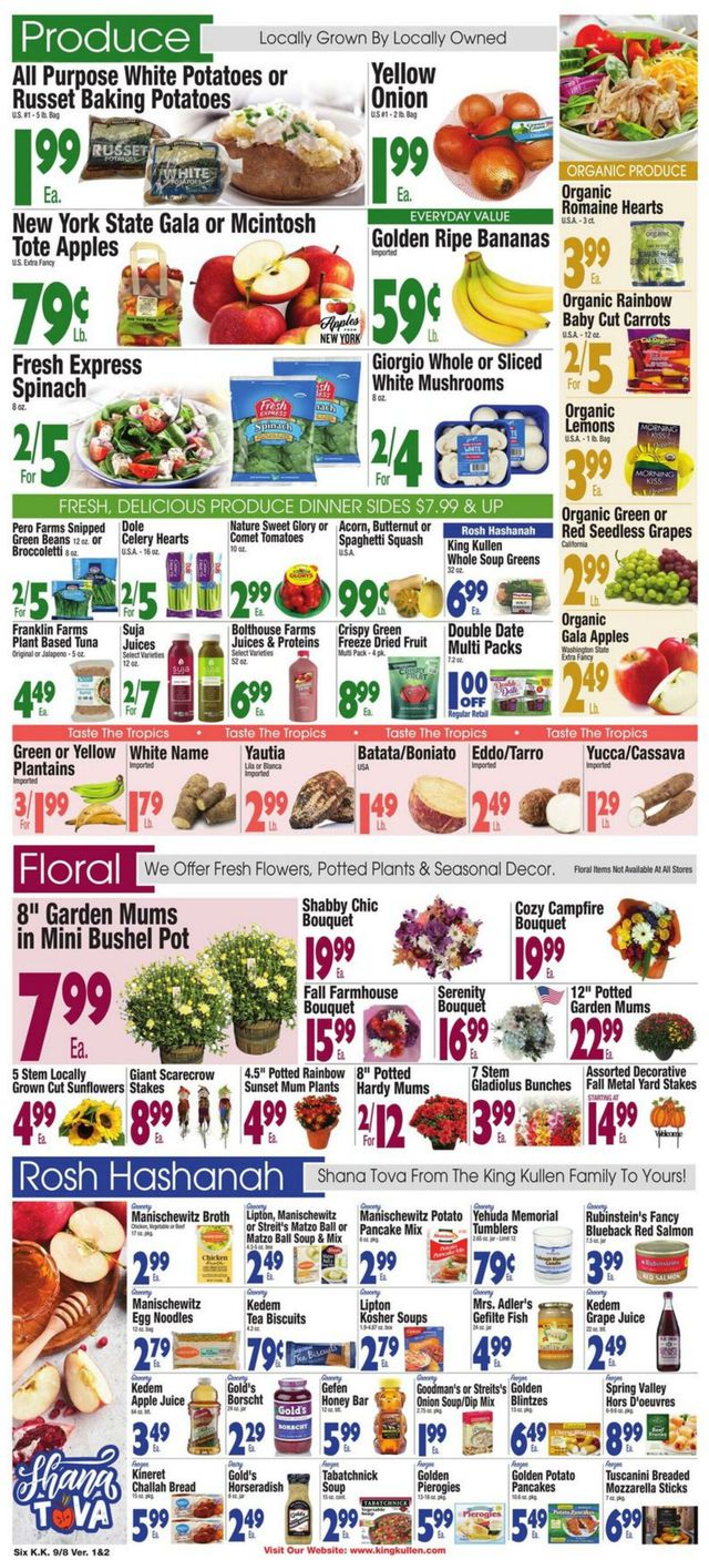 King Kullen Ad from 09/08/2023