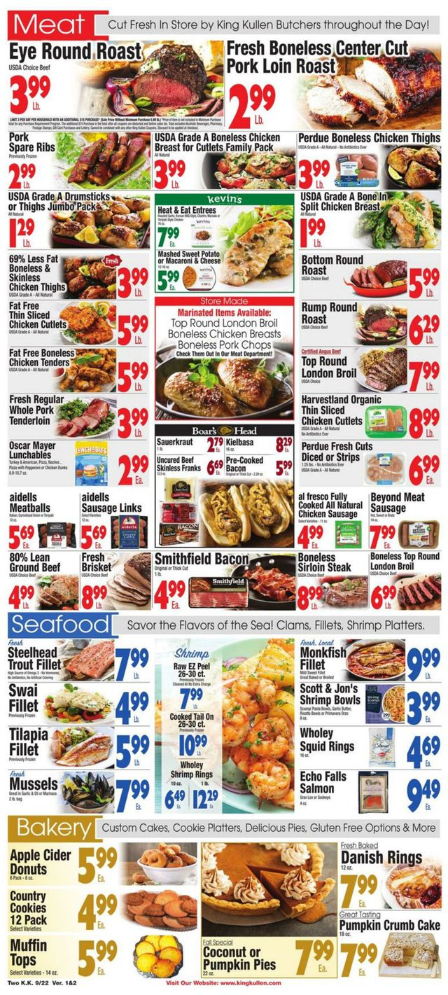 King Kullen Ad from 09/22/2023