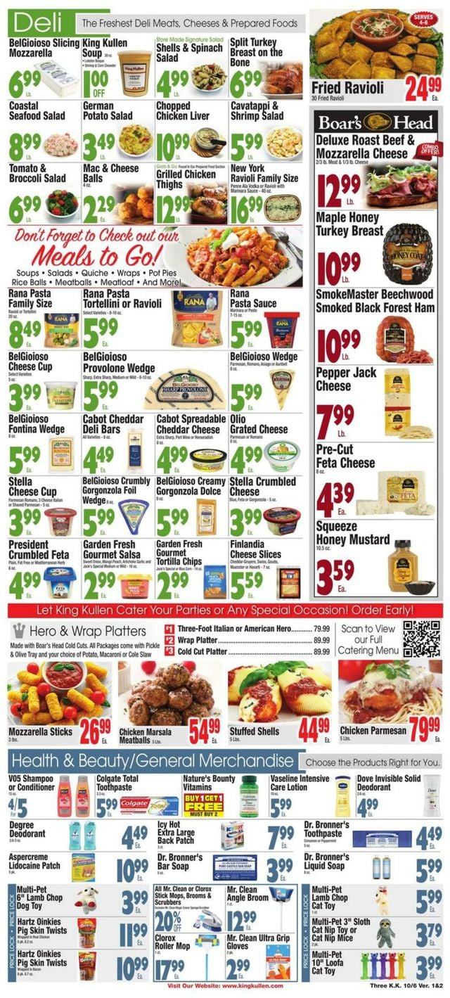 King Kullen Ad from 10/06/2023