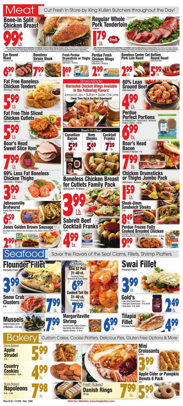 King Kullen Ad from 11/24/2023