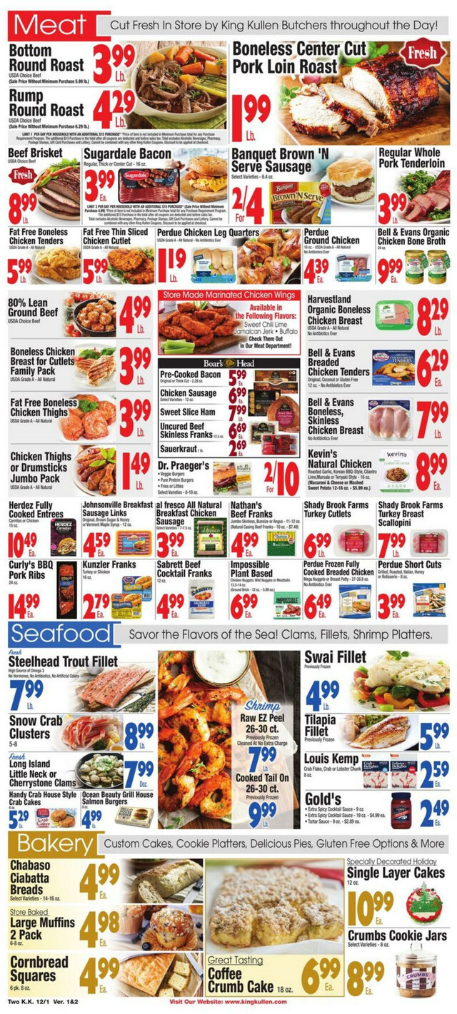 King Kullen Ad from 12/01/2023