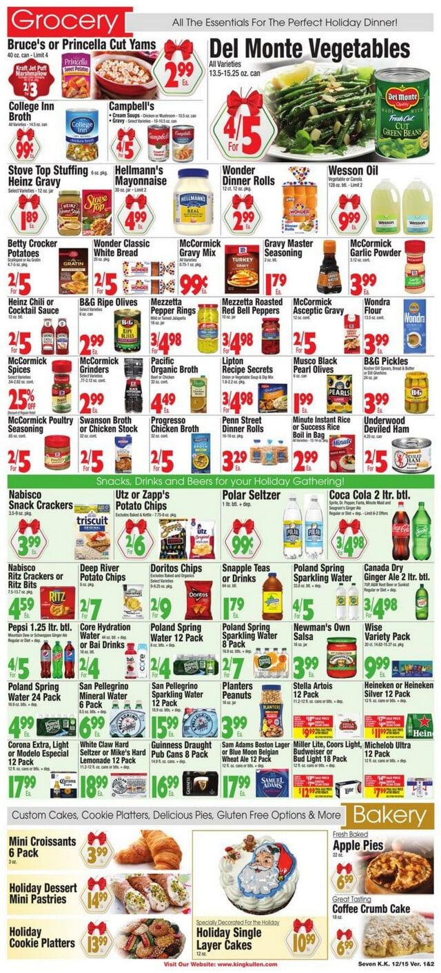 King Kullen Ad from 12/15/2023