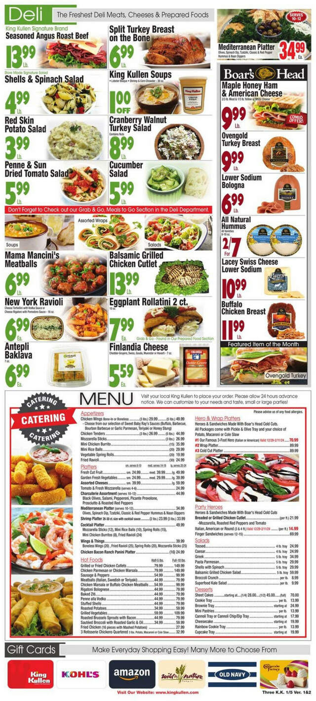 King Kullen Ad from 01/05/2024