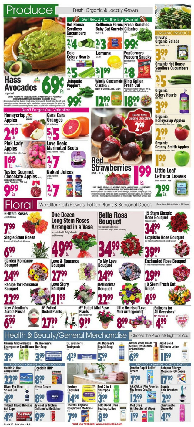 King Kullen Ad from 02/09/2024