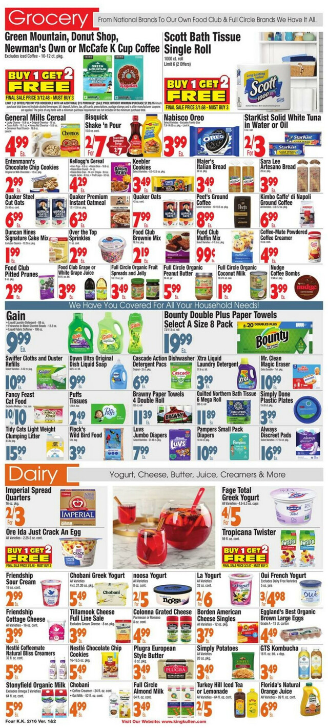 King Kullen Ad from 02/16/2024