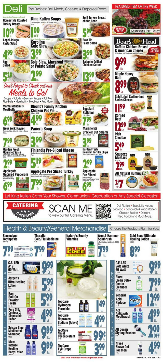 King Kullen Ad from 03/01/2024