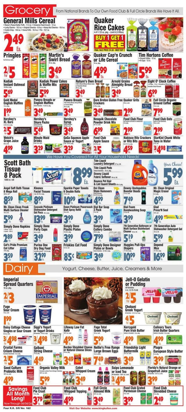 King Kullen Ad from 03/08/2024