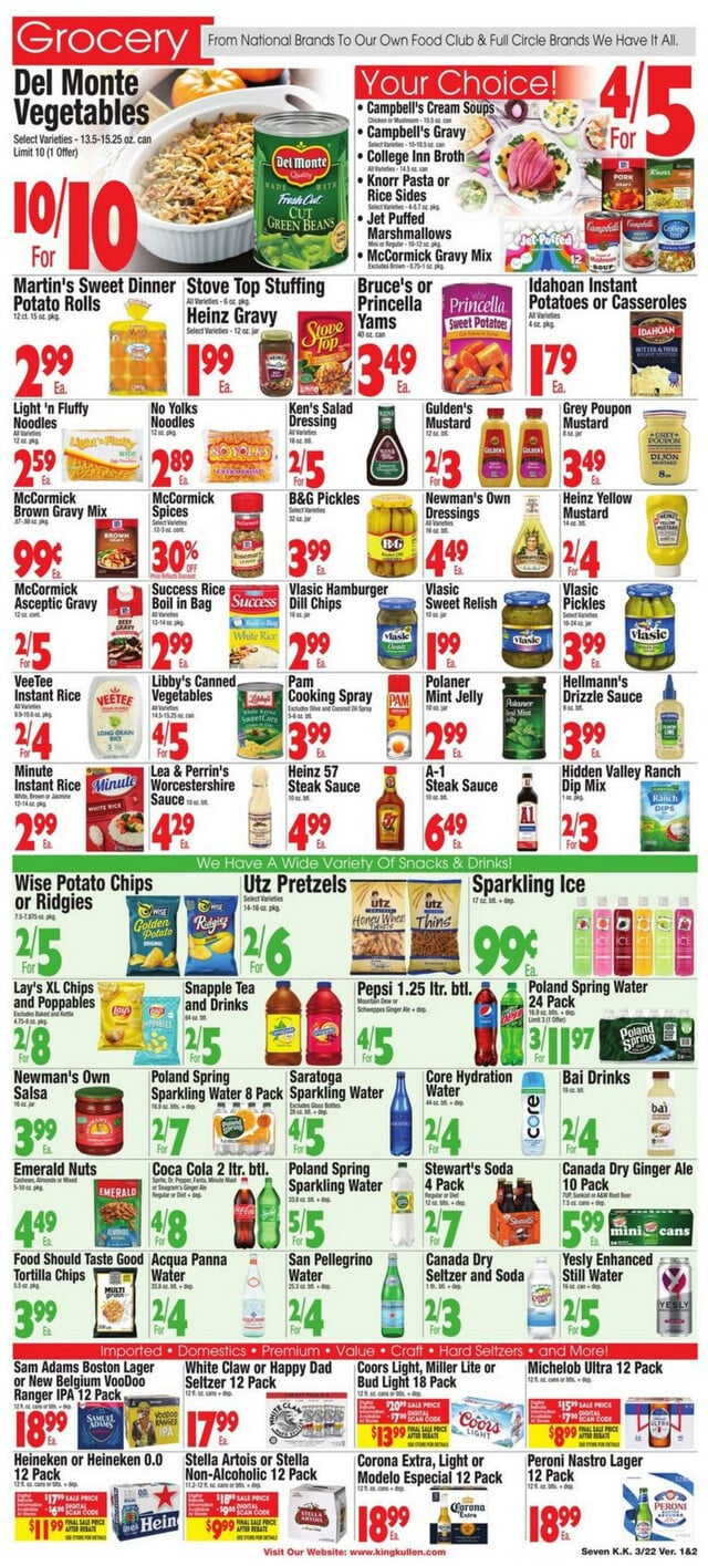 King Kullen Ad from 03/22/2024