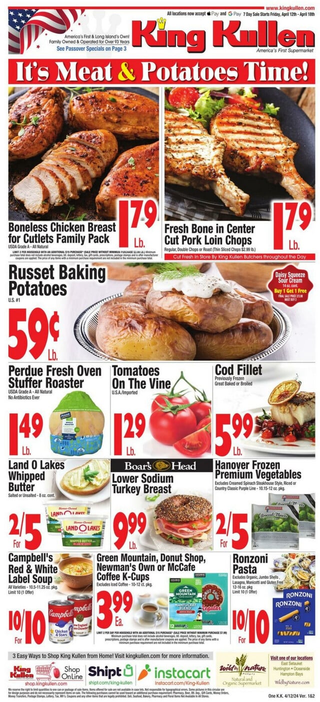 King Kullen Ad from 04/12/2024